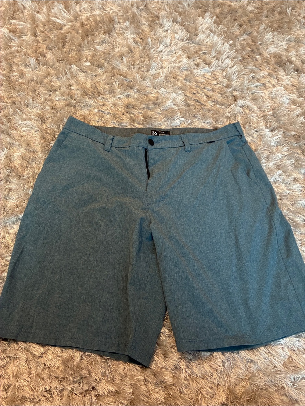 Hurley hybrid Board shorts Men's Slate Blue Flat Front Shorts